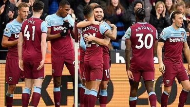 موعد مباراة ويست هام وكريستال بالاس في الدوري الإنجليزي