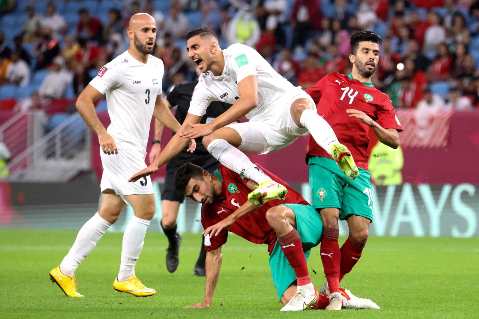 موعد مباراة فلسطين والأردن في كأس العرب