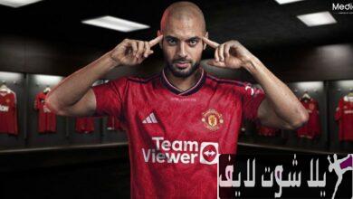 تقديم اللاعب المغربي سفيان أمرابط إلى مانشستر يونايتد