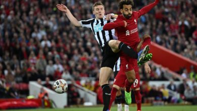 مباراة ليفربول أمام نيوكاسل يونايتد في الدوري الانجليزي