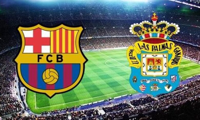 مباراة برشلونة أمام لاس بالماس في الدوري الإسباني مباراة برشلونة أمام لاس بالماس في الدوري الإسباني