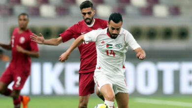 مباراة منتخب قطر أمام منتخب فلسطين في دور ال 16 من كأس آسيا
