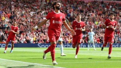 مباراة ليفربول أمام بورنموث في الدوري الانجليزي